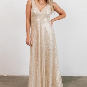 Geneva Sparkle Gown in Rose Gold. From Baltic Born